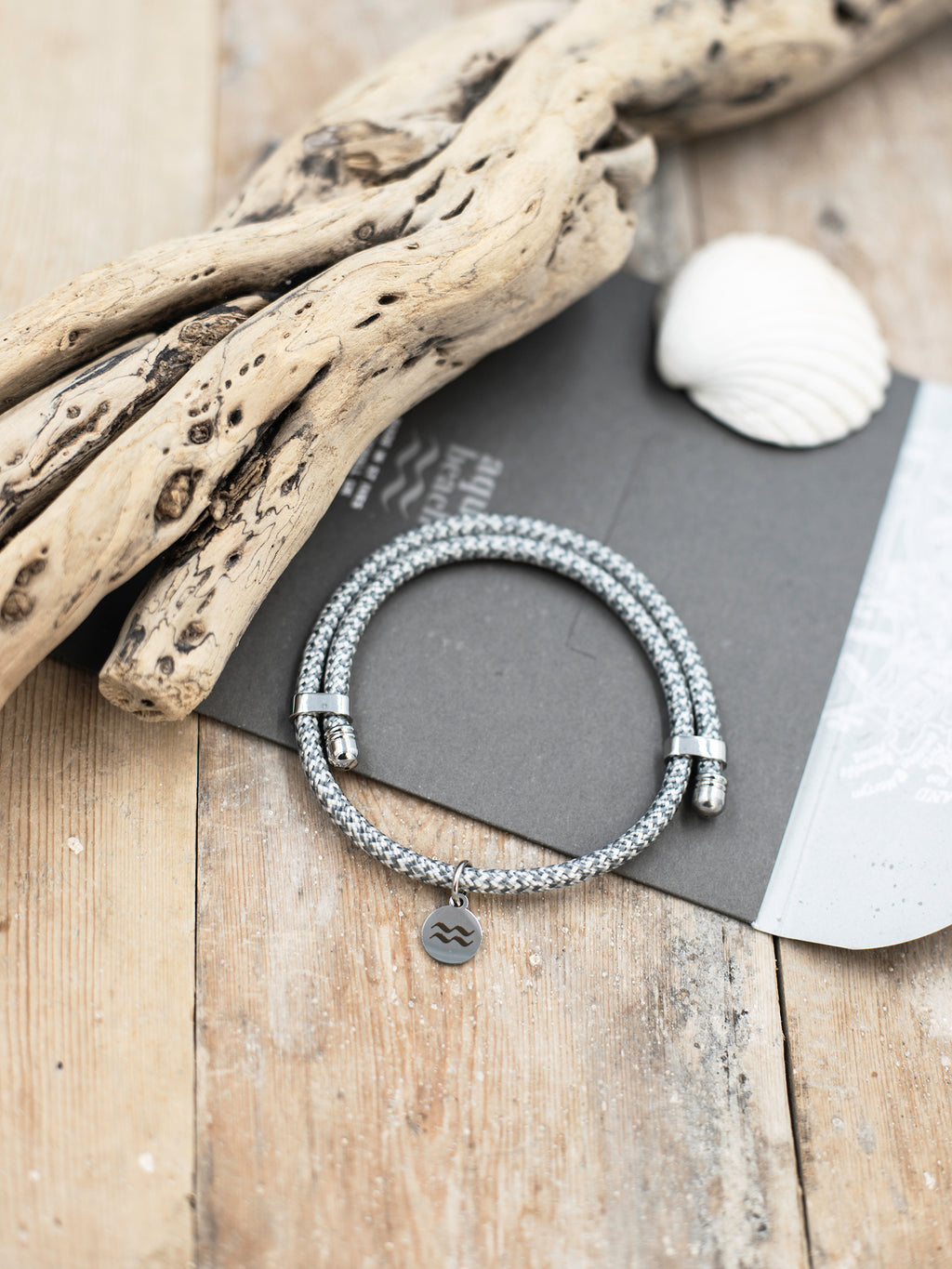 Aqua Beach Recycled Plastic Bracelet, Beach Jewellery, made in the UK