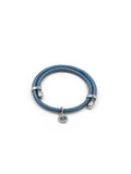Rope Bracelet - Recycled - Size Adjustable - Blue/Grey