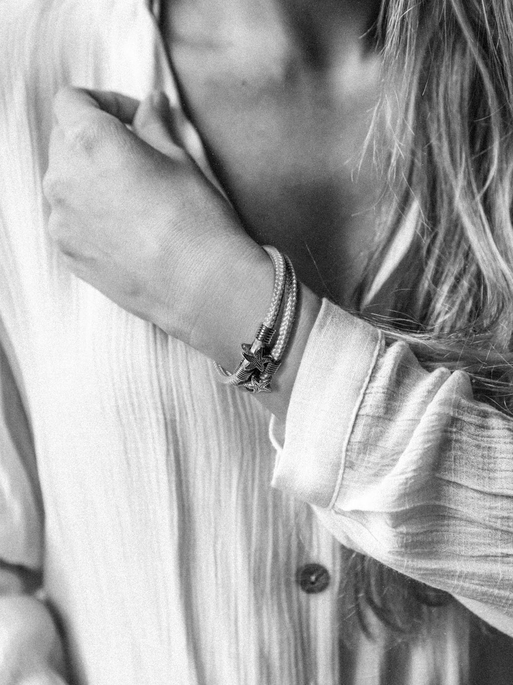 Aqua Beach Starfish Recycled Plastic Bracelet - Fuchsia Pink